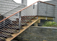 Kundengebundenes Farbedelstahl-Treppenhaus-Geländer für Restaurants / Handelsgebäude fournisseur