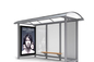 Gute Lichtdurchlässigkeit tragbare Bushaltestellen, H-förmige Edelstahl-Glasüberdachung fournisseur