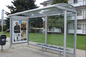Anti Staub Edelstahl Smoking Shelter, hitzebeständige moderne Bushaltestelle Design fournisseur