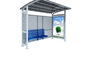 Leichtes Edelstahl-Bushaltestelle-Überdachungs-ausgeglichenes Glas-Material Einfache Installation fournisseur