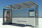 Personalisierte Edelstahl Bus Shelter Holistic Design Gesamte Höhe 2,5-2,8 Meter fournisseur