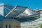 Regen-Halle-Plattform-Edelstahl-Überdachung, Glasüberdachungen für Handelsgebäude fournisseur